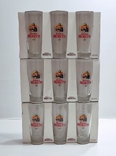 Bicchieri Birra Moretti - 9 Pz. 0,2 lt. Da collezione in vetro - MAI USATI