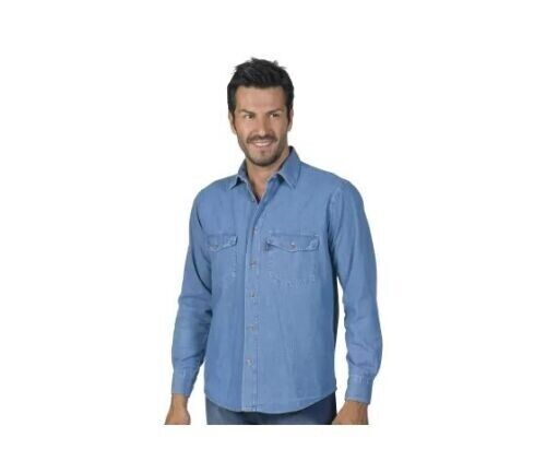 Camicia jeans uomo - , blu