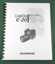 Olympus E-20 Manuale Istruzioni: 216 Pagine e Cover Protettive!