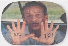 Aldo Giovanni e Giacomo MYAGG Tendina Parasole Giovanni Aiuto! (2 Pezzi)