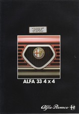 PROSPETTO BROCHURE ALFA ROMEO ALFA 33 4X4 1984 -italiano-