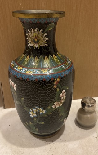 Grande vaso cloisonné - , cinese