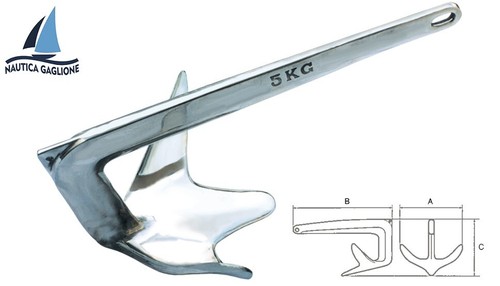 Ancora acciaio inox - 316, bruce