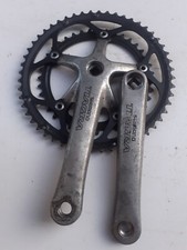 Guarnitura bici corsa, in alluminio, marcata SHIMANO FC-4400, doppia corona