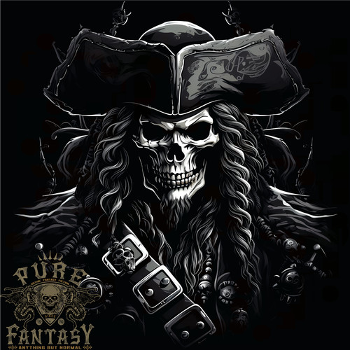 Pirate skull shirt - skull, t-shirt