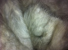 PELLICCIA VISONE GRIGIO CHIARO LAVORATA BELLISSIMA e LEGGERA