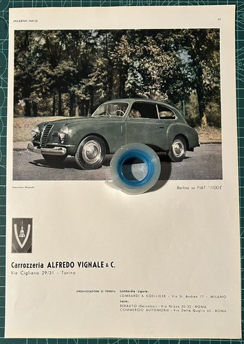 Rara pubblicità fiat 1100 - pubblicità,