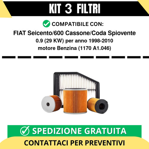 Kit filtri tagliando per - kit,