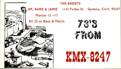 Scheda qsl radio kmx - scheda, cb