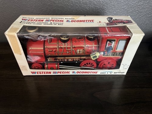 Vintage tin train western - vintage,