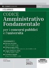 Libro - Codice Amministrativo Fondamentale Per I Concorsi Pubblici E L'universit
