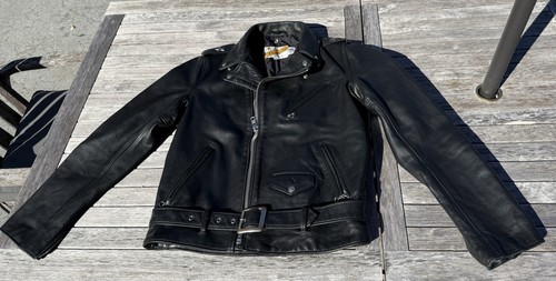 Giacca pelle nera schott - giacca,