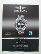 Clipping Pubblicità Advertising 2007 Orologio BREITLING 1884 CHRONO-MATIC '69