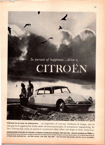 Citroen print 1960 - print,
