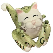 Statuina gatto seduto vintage