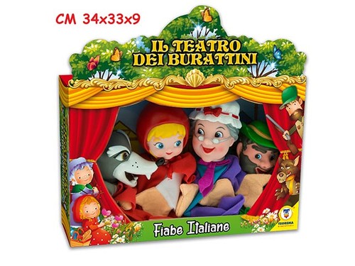 Marionette teatrino fiabe 4pz - marionette,