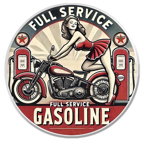 Sticker pinup moto garage - pinup,