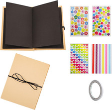 DIY Scrapbook, Scrapbooking Album Nero per Foto, Album Fotografico Personalizzab