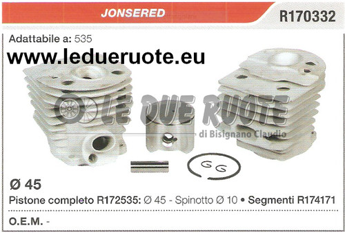 R170332 kit cilindro pistone - e,