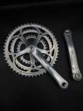 Guarnitura vintage Campagnolo Mirage TRIPLA conica quadrata 170mm PIÙ STAFFA INFERIORE