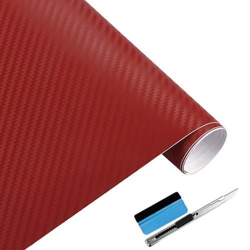 Rotolo vinile rosso effetto - rotolo,