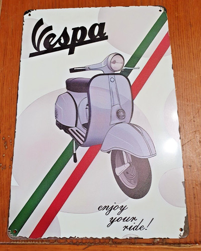 Cartello pubblicitario vespa - cartello,