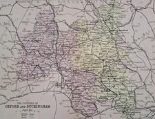 Mappa Oxfordshire e