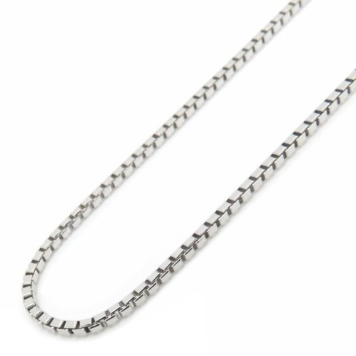 Collana catena scatola platino