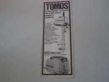 advertising Pubblicità 1973 MOTORE FUORIBORDO TOMOS 4 HP