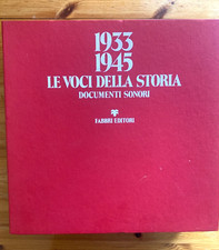 LE VOCI DELLA STORIA DOCUMENTI SONORI 1978 Fabbri Editore