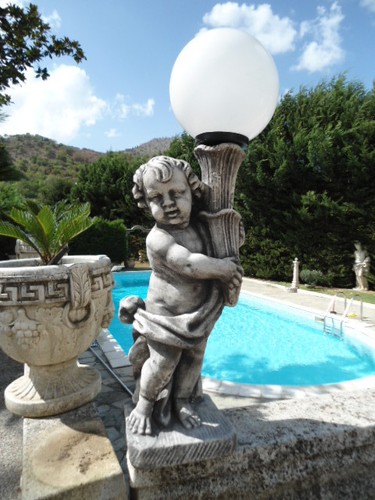 Lampione puttino giardino - da,