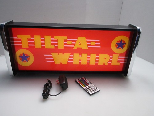 Tilt whirl display - tilt-a-whirl, led
