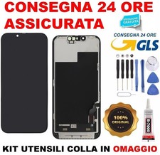 DISPLAY ORIGINALE PER APPLE IPHONE 13 TOUCH SCREEN SCHERMO VETRO NO ERRORE