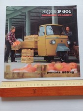 Piaggio Ape P 601 1978 depliant italiano originale