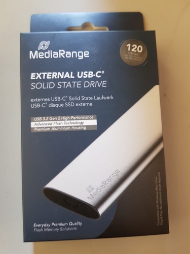 Mediarange usb ssd - usb-c, 120