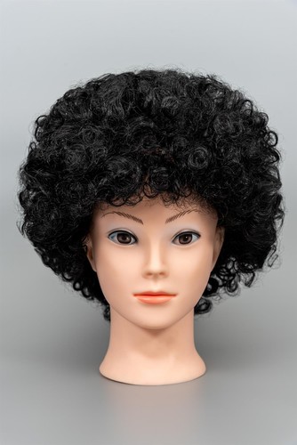 Parrucca afro riccia - riccia, nera