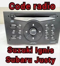 Code Codice Sblocco RADIO Suzuki Ignis Subaru justy blaupunkt o bosch SAFE MODE