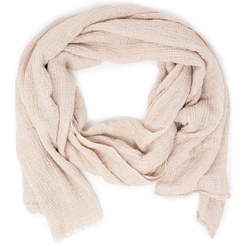 Sciarpa beige cotone donna