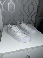 Adidas Honey Lo scarpe da ginnastica donna bianche stringate taglia UK 4 ARTS81289