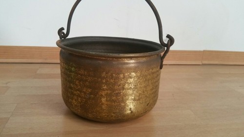 Pentola ottone ciotola - , vintage