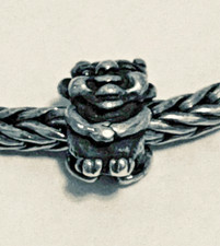 Trollbeads perlina argento