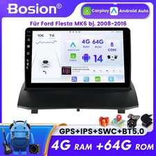 Per Ford Fiesta MK6 anno 08-16 CarPlay Android 14 autoradio stereo navigatore GPS 