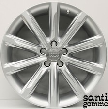 4 CERCHI IN LEGA 8 X 19 " AUDI A7 A8 ORIGINALI SILVER 4G8601025K SEMINUOVO