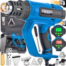 Pistola Termica 2200W Display LCD Temperatura Regolabile con Ugelli e Valigetta