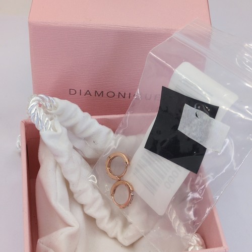 Cerchi huggie diamonique - huggie,