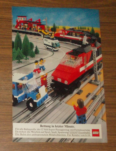 Rara pubblicità lego trains - pubblicità,