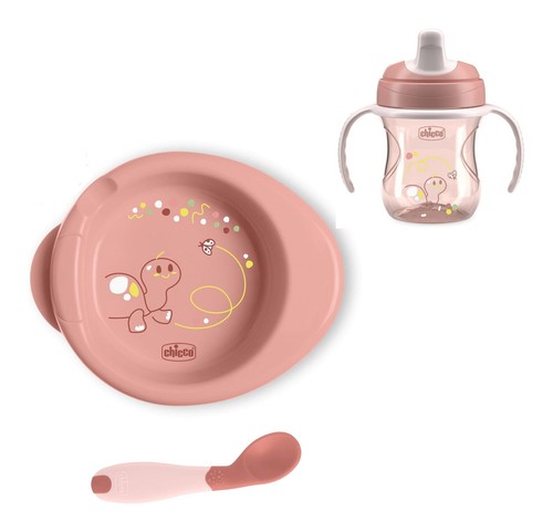Chicco set pappa rosa - set,