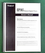 Roland HP-103 Owner's
