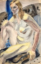 Figura femminile seduta -