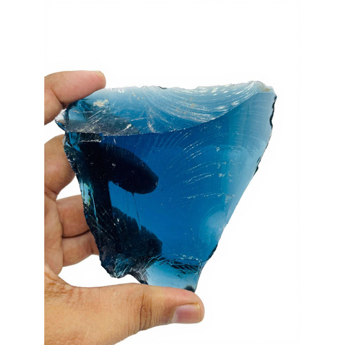 Cristallo grezzo ossidiana - , blu